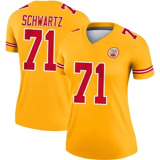 Legend Women's Mitchell Schwartz Kansas City Chiefs Nike Inverted Jersey - Gold