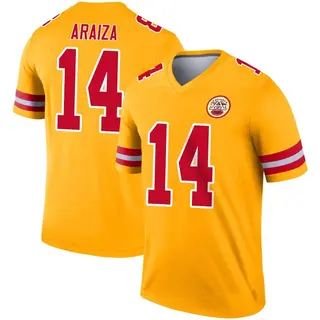 Legend Youth Matt Araiza Kansas City Chiefs Nike Inverted Jersey - Gold