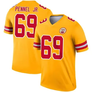 Legend Youth Mike Pennel Jr. Kansas City Chiefs Nike Inverted Jersey - Gold