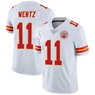 Limited Men's Carson Wentz Kansas City Chiefs Nike Vapor Untouchable Jersey - White