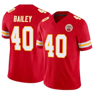 Limited Men's Emani Bailey Kansas City Chiefs Nike Vapor F.U.S.E. Jersey - Red