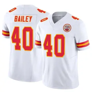 Limited Men's Emani Bailey Kansas City Chiefs Nike Vapor F.U.S.E. Jersey - White