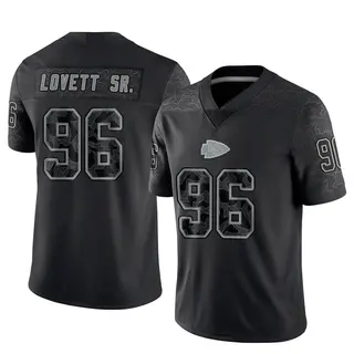 Limited Men's Fabien Lovett Sr. Kansas City Chiefs Nike Reflective Jersey - Black