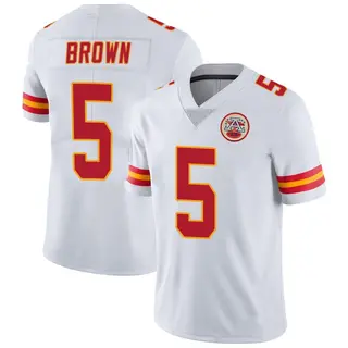 Limited Men's Hollywood Brown Kansas City Chiefs Nike Vapor Untouchable Jersey - White