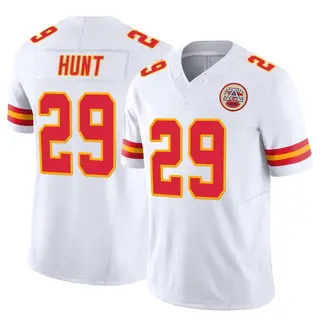 Limited Men's Kareem Hunt Kansas City Chiefs Nike Vapor F.U.S.E. Jersey - White