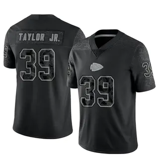 Limited Men's Keith Taylor Jr. Kansas City Chiefs Nike Reflective Jersey - Black