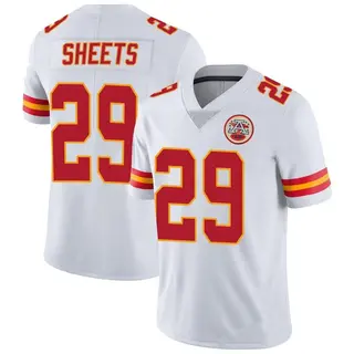 Limited Men's Kyle Sheets Kansas City Chiefs Nike Vapor Untouchable Jersey - White