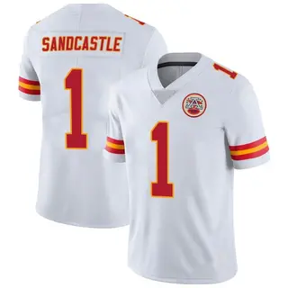 Limited Men's Leon Sandcastle Kansas City Chiefs Nike Vapor Untouchable Jersey - White