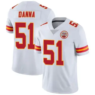 Limited Men's Mike Danna Kansas City Chiefs Nike Vapor Untouchable Jersey - White