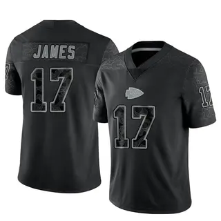 Limited Men's Richie James Kansas City Chiefs Nike Reflective Jersey - Black