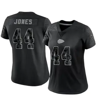 Limited Women's Cam Jones Kansas City Chiefs Nike Reflective Jersey - Black