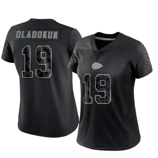 Limited Women's Chris Oladokun Kansas City Chiefs Nike Reflective Jersey - Black