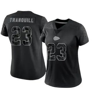 Limited Women's Drue Tranquill Kansas City Chiefs Nike Reflective Jersey - Black