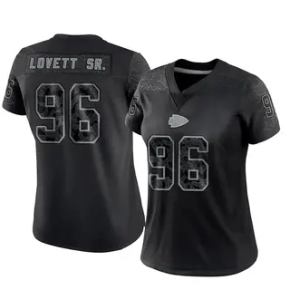 Limited Women's Fabien Lovett Sr. Kansas City Chiefs Nike Reflective Jersey - Black