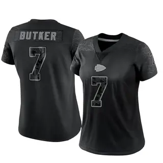 Limited Women's Harrison Butker Kansas City Chiefs Nike Reflective Jersey - Black