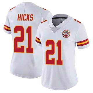 Limited Women's Jaden Hicks Kansas City Chiefs Nike Vapor Untouchable Jersey - White