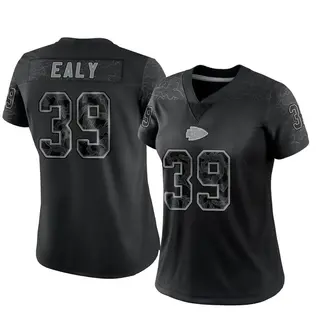 Limited Women's Jerrion Ealy Kansas City Chiefs Nike Reflective Jersey - Black