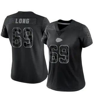 Limited Women's Kyle Long Kansas City Chiefs Nike Reflective Jersey - Black