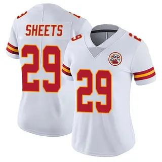 Limited Women's Kyle Sheets Kansas City Chiefs Nike Vapor Untouchable Jersey - White