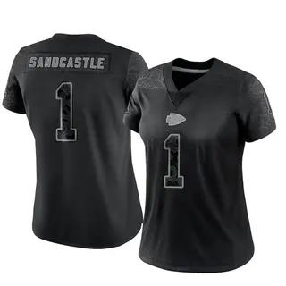 Limited Women's Leon Sandcastle Kansas City Chiefs Nike Reflective Jersey - Black