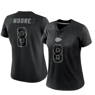 Limited Women's Matt Moore Kansas City Chiefs Nike Reflective Jersey - Black