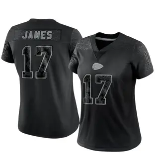 Limited Women's Richie James Kansas City Chiefs Nike Reflective Jersey - Black