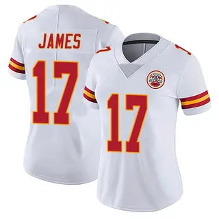 Limited Women's Richie James Kansas City Chiefs Nike Vapor Untouchable Jersey - White