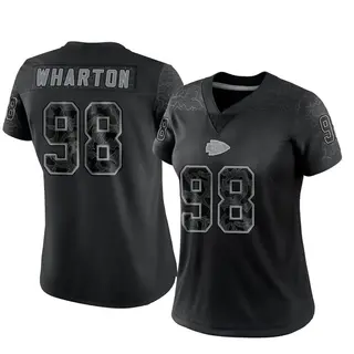 Limited Women's Tershawn Wharton Kansas City Chiefs Nike Reflective Jersey - Black