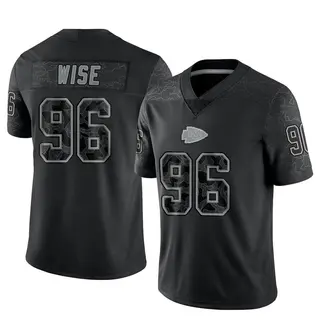 Limited Youth Daniel Wise Kansas City Chiefs Nike Reflective Jersey - Black