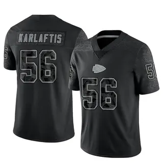 Limited Youth George Karlaftis Kansas City Chiefs Nike Reflective Jersey - Black