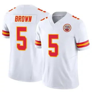 Limited Youth Hollywood Brown Kansas City Chiefs Nike Vapor F.U.S.E. Jersey - White