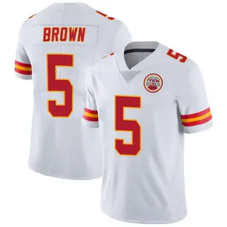 Limited Youth Hollywood Brown Kansas City Chiefs Nike Vapor Untouchable Jersey - White