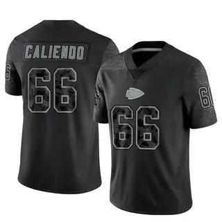 Limited Youth Mike Caliendo Kansas City Chiefs Nike Reflective Jersey - Black