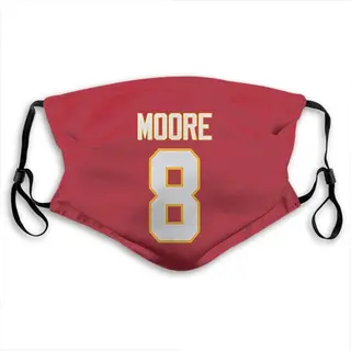 Matt Moore Kansas City Chiefs Washabl & Reusable Face Mask - Red