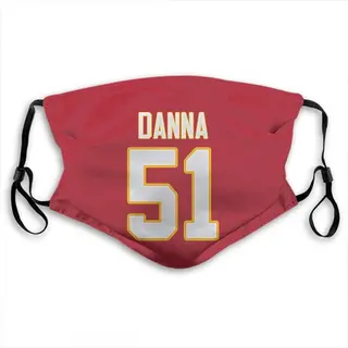 Mike Danna Kansas City Chiefs Washabl & Reusable Face Mask - Red